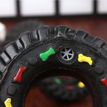 Small Tire Pet Vocalizations Glue Dog Toys