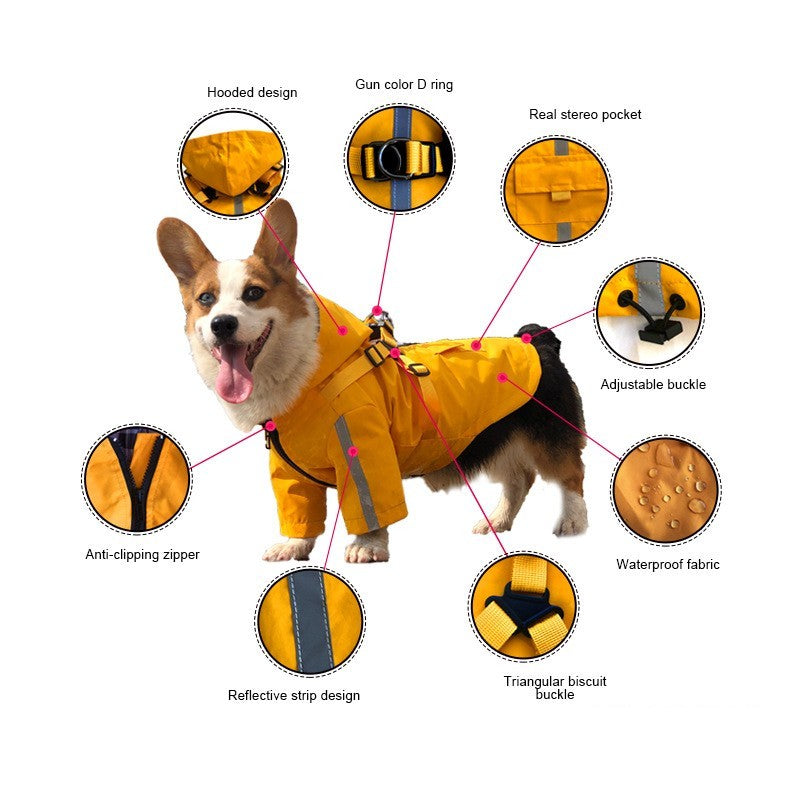 Reflective Waterproof Dog Coat – High-Visibility, Warm, and Weatherproof